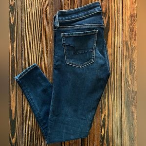 Women's Dark Blue Stretch Skinny Jeans